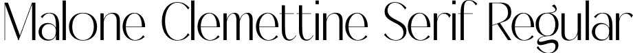 Malone Clemettine Serif Regular font - Malone-Clemettine-Serif.otf