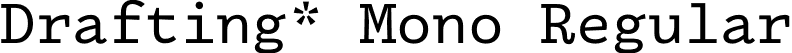 Drafting* Mono Regular font - DraftingMono-Regular.otf