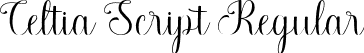 Celtia Script Regular font - Celtia Script.ttf