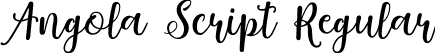 Angola Script Regular font - Angola script.ttf