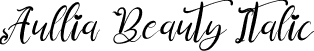 Aullia Beauty Italic font - Aullia Beauty Italic.otf