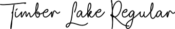 Timber Lake Regular font - Timber Lake .ttf