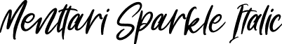 Menttari Sparkle Italic font - Menttari Sparkle Italic.otf