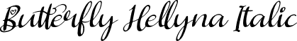 Butterfly Hellyna Italic font - Butterfly Hellyna Italic.otf