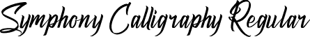 Symphony Calligraphy Regular font - Symphony Calligraphy.otf