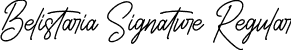 Belistaria Signature Regular font - Belistaria Signature.ttf