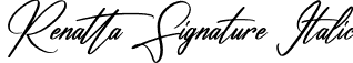 Renatta Signature Italic font - Renatta Signature Italic.otf