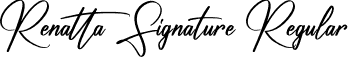 Renatta Signature Regular font - Renatta Signature.otf