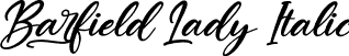 Barfield Lady Italic font - Barfield Lady Italic.otf