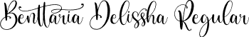 Benttaria Delissha Regular font - Benttaria Delissha.otf