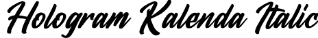 Hologram Kalenda Italic font - Hologram Kalenda Italic.ttf