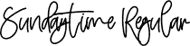 Sundaytime Regular font - Sundaytime.ttf