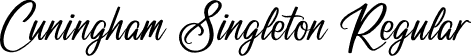 Cuningham Singleton Regular font - Cuningham Singleton.ttf