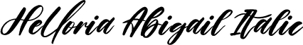 Helloria Abigail Italic font - Helloria Abigail Italic.otf