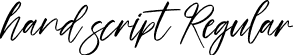 hand script Regular font - hand script.ttf