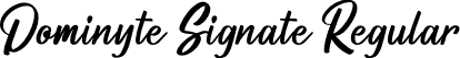 Dominyte Signate Regular font - Dominyte Signate.otf