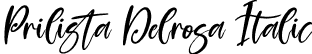 Prilista Delrosa Italic font - Prilista Delrosa Italic.ttf