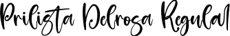 Prilista Delrosa Regular font - Prilista Delrosa.otf