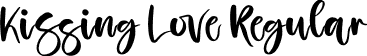 Kissing Love Regular font - Kissing Love.otf