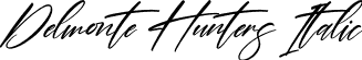 Delmonte Hunters Italic font - Delmonte Hunters Italic.ttf