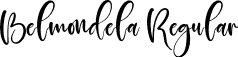 Belmondela Regular font - Belmondela.ttf