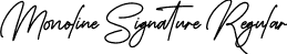 Monoline Signature Regular font - Monoline Signature.otf