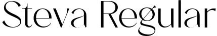 Steva Regular font - steva.ttf