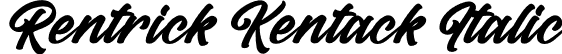 Rentrick Kentack Italic font - Rentrick Kentack Italic.ttf