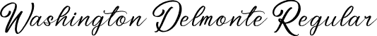 Washington Delmonte Regular font - Washington Delmonte.otf