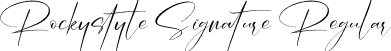 Rockystyle Signature Regular font - Rockystyle Signature.ttf