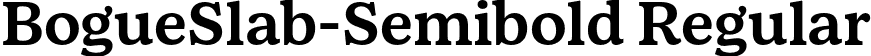 BogueSlab-Semibold Regular font - BogueSlab-Semibold.otf