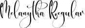 Melanytha Regular font - Melanytha.otf