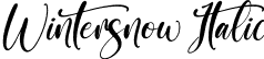 Wintersnow Italic font - Wintersnow Italic.otf