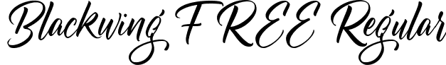 Blackwing FREE Regular font - Blackwing FREE.ttf