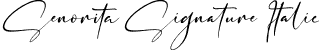 Senorita Signature Italic font - Senorita Signature Italic.otf