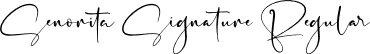 Senorita Signature Regular font - Senorita Signature.otf