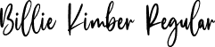 Billie Kimber Regular font - Billie Kimber Demo.otf