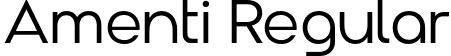 Amenti Regular font - Amenti Regular.otf