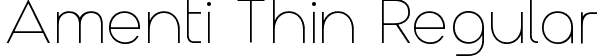 Amenti Thin Regular font - Amenti Vf.ttf