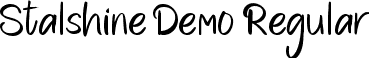 Stalshine Demo Regular font - Stalshine Demo Regular.ttf