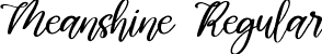 Meanshine Regular font - Meanshine Regular.ttf