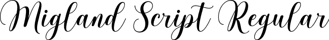 Migland Script Regular font - Migland Script.otf