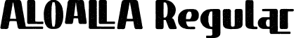 ALOALLA Regular font - Aloalla-mLBr2.otf