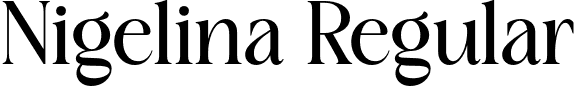 Nigelina Regular font - nigelinaregular-l301g.otf