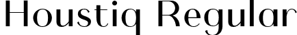 Houstiq Regular font - Houstiq-SVG.otf