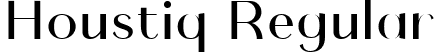 Houstiq Regular font - Houstiq.ttf