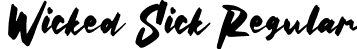 Wicked Sick Regular font - WickedSick.ttf