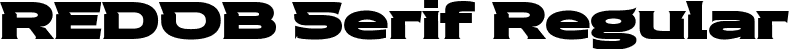 REDOB Serif Regular font - REDOBtrial-REDOBSerif.ttf