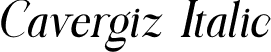 Cavergiz Italic font - Cavergiz-Italic.otf