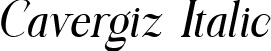 Cavergiz Italic font - Cavergiz-Italic.ttf